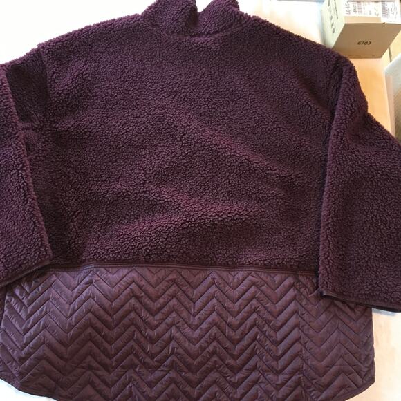 NWT ATHLETA Cozy Sherpa Snap Sweatshirt 2X - Picture 12 of 12